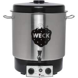 WECK Preserving Cooker Stainless Steel with Clock and Tap Cene