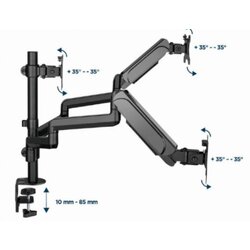 Gembird MA-DA3-01 podesivi stoni drzac za monitor sa tri ruke, tilt, 17-27 max.7kg Cene