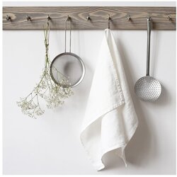Linen Tales Bela lanena krpa, 65 x 45 cm Cene
