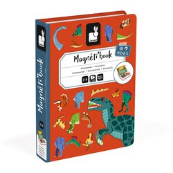 Janod Magnetibook Dinosaurus ploča s magnetima 3 y+ 1 kom Cene
