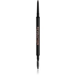 Revolution Precise Brow Pencil svinčnik za obrvi s čopičem 0,05 g odtenek Dark Brown Cene