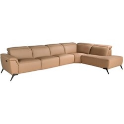 Angel Cerdá Modularni relax kavč z ležalnikom, desni, v rjavem usnju, (5000161831) Cene