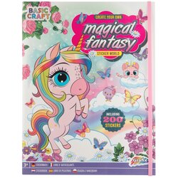 Grafix Kreativa Magična knjiga sa stikerima - Fantasy 200 stikera - 52113 Cene