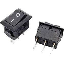 Proelectronic TR Mladenoviæ Mališa PR Prekidač crni kockasti 8x13mm 2pola/3pina Cene