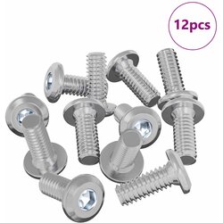 vidaXL Vijak za zaklep glave 12 pcs srebrna M6 x 15 mm Jeklo, (5000163924) Cene