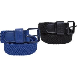 Urban Classics Accessoires elastic belt set kids black/spaceblue Cene