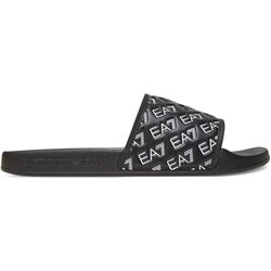 Ea7 Emporio Armani Ženske papuče Water Sport All Over Slipper U Pvc With Allover Logo Debossed, Crne Cene