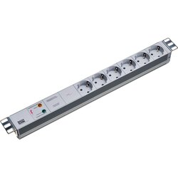 Boschmann 333.402 power extension 2 m 6 AC outlet(s) Indoor Grey Cene