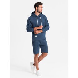 Ombre men's sweatshirt set kangaroo sweatshirt + shorts Cene