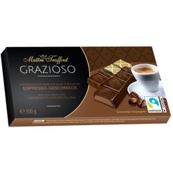 MAITRE TRUFFOUT Čokolada tamna sa okusom kafe 8x12,5g Cene