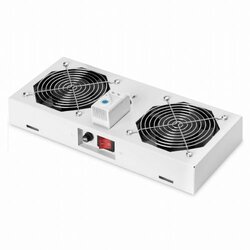 Digitus hladilna enota 2x vent. s termostatom siva Cene