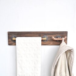Hanah home Držač peškira Cop012, 60x14x8 cm, Boje oraha Cene