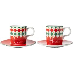 Bialetti Tricolore Espresso Šoljice Set 2 kom – 90ml Cene