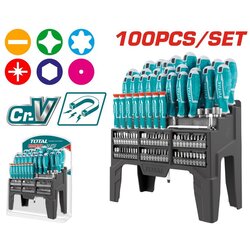 Total 100-delni set šrafcigera THT2506100 Cene