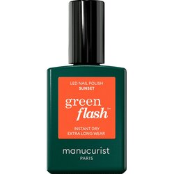 Manucurist Green Flash Gel Nail Polish - Colourful Shades - Sunset Cene