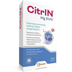 Inpharm CitrIN Mg Duo magnezijum citrat + magnezijum bisglicinat - 30 tableta Cene