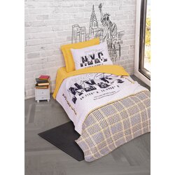  Set dječja posteljina za jednu osobu Worldwide v2, 160x220 cm, oker Cijene
