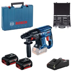 Bosch akumulatorski čekić GBH 180-LI + 11-delni set pribora, 2x4.0Ah 0615990M33 Cene