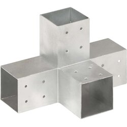 vidaXL Spojnik za steber X oblike pocinkana kovina 81x81 mm Cene