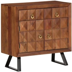 Ormarić predalčnik Honey Brown 70x35x70 cm masivni les akacije, (22105539) Cene