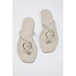 Trendyol Shoes ženske papuče Takss25Te00042, bež Cene