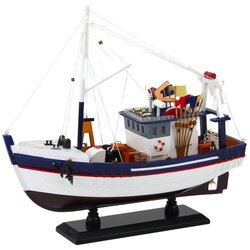  Kolekcionarski ukrasni model ribarskog broda opremljenog 37x34cm Cijene
