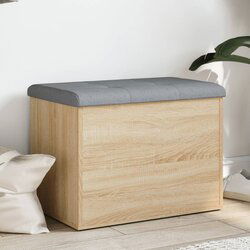 vidaXL Klupa za pohranu boja hrasta 62x42x45 cm od konstruiranog drva Cijene
