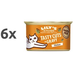 Lily's Kitchen Tasty Cuts v omaki Adult - piščanec in svinjina 6 x 85 g Cene