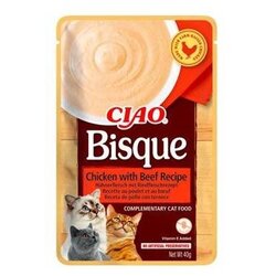 Inaba bisque krem pire za mačke - Piletina i govedina 12x40g Cene