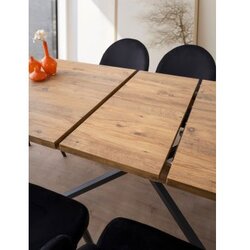 Hanah home Falcon - 2961 Brown Extendable Dining Table