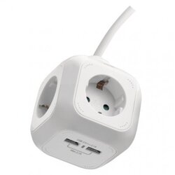 Emos Razdelilec in podaljšek, kocka P04219GU 4 vtič., 2 USB, 1,9 m,schuko Cene
