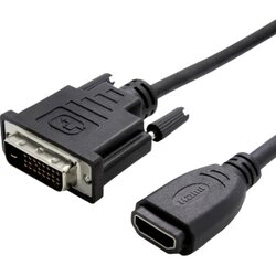 Value DVI priključni kabel 0.15 m 12.99.3116 crna [1x muški konektor dvi, 24 + 1 pol - 1x ženski konektor HDMI] Cene