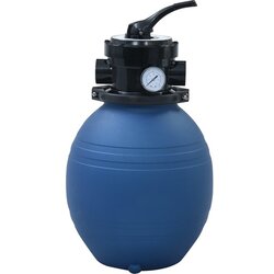  Bazenski peščeni filter s 4-pozicijskim ventilom moder 300 mm Cene