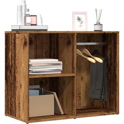 vidaXL garderobna omarica iz starega lesa 80x40x65 cm inženirski les Cene