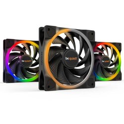 BE QUIET LIGHT WINGS high-speed (BL077) Triple-Pack RGB 120mm 4-pin PWM ventilator Cene