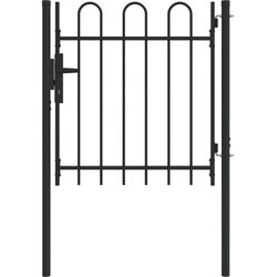 vidaXL Ograjna vrata BOXTEL 103 x 150 cm Prašno lakirano jeklo Siva, (5000300958) Cene