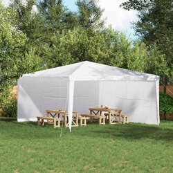  Zid šatora za zabavu 2 pcs Bijela 400 x 195 cm PE i čelik Cijene