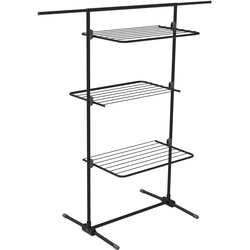 Rörets Industrier Stoječe sušilno stojalo Triple+ Black Rörets, 70×58×137 cm z zložljivimi policami in 16 m vrvi., (5000162574) Cene