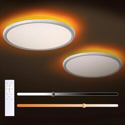 MOSSCO 2x 29 cm LED stropna luč z daljincem Cene