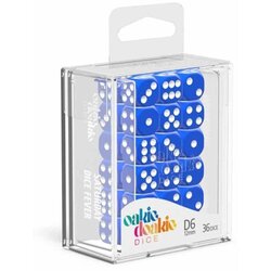 Oakie Doakie kockice dice D6 dice 12 mm solid - blue (36) Cene