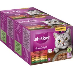 Whiskas Multi pakiranje Pure Delight porcijske vrečke 48 x 85 g - Klasičen ragu v želeju Cene