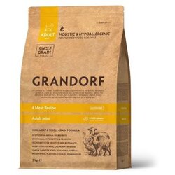 Grandorf Dog Adult Mini 4 Vrste mesa 1kg Cene