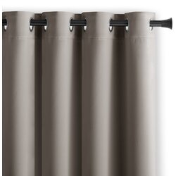 Restilo Sivo-bež zatamnjujuća zavjesa 140x175 cm Eyelets – Cijene