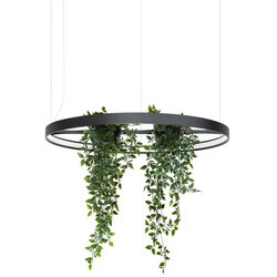 Thoro Črna aluminijasta LED viseča svetilka ø 78 cm RIO – Cene