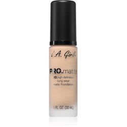 L.A. Girl Cosmetics PRO. Matte HD dolgoobstojen tekoči puder z mat učinkom odtenek Beige 30 ml Cene