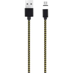 Platoon USB kabl za smartphone, Metal magnetic, Crno-žuti Cene