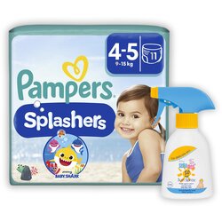 Pampers, Seba pampers splashers pelene za kupanje, veličina 4-5, 9-15kg, 11 komada + seba sun baby sprej, spf 50, 200ml Cene