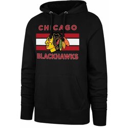 47 Brand Men's Sweatshirt NHL Chicago Blackhawks BURNSIDE Pullover Hood Cene