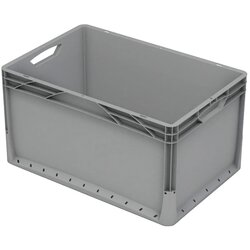 Eurobox-System zaboj s polnimi stenami 60 x 40 x 32 cm siv Cene