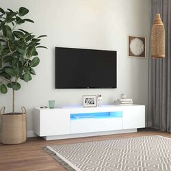 vidaXL tv ormarić s led svjetlima bijeli 160 x 35 x 40 cm Cijene
